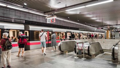 Nové úspornější a bezpečnější eskalátory ve stanici Jiřího z Poděbrad zaplatí Evropská unie