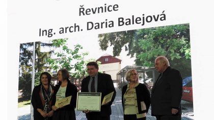 Architekt Obci: Daria Balejová byla oceněna za práci v Řevnici