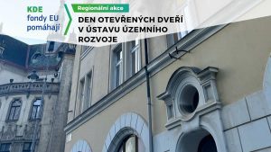 Den otevřených dveří v Ústavu územního rozvoje - Brno